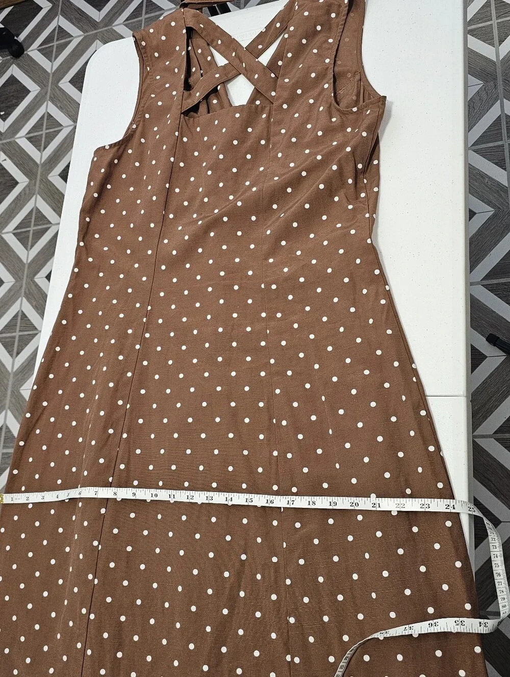 Pretty Woman Vivian Ward Vibes Brown Polka Dot Dress Julia Roberts Evening Dress